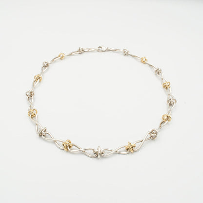 ティファニー パロマ・ピカソ インフィニティ X チェーン ネックレス 50.5cm シルバー 18K コンビ