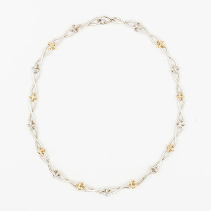 ティファニー パロマ・ピカソ インフィニティ X チェーン ネックレス 50.5cm シルバー 18K コンビ
