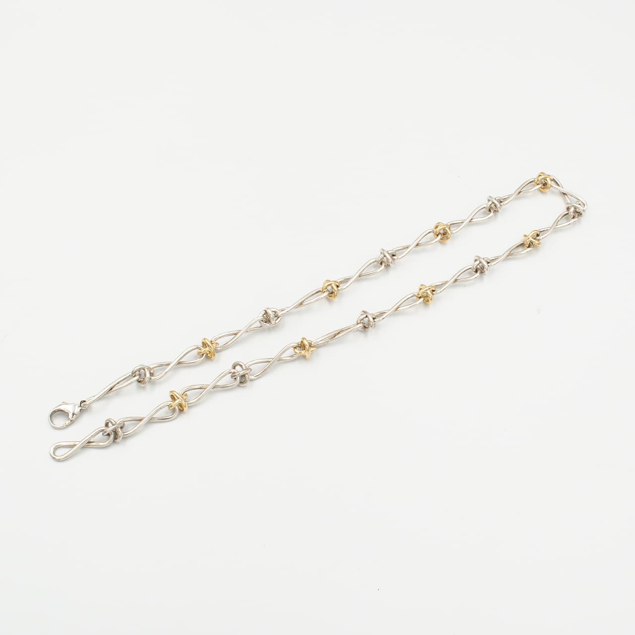 ティファニー パロマ・ピカソ インフィニティ X チェーン ネックレス 50.5cm シルバー 18K コンビ