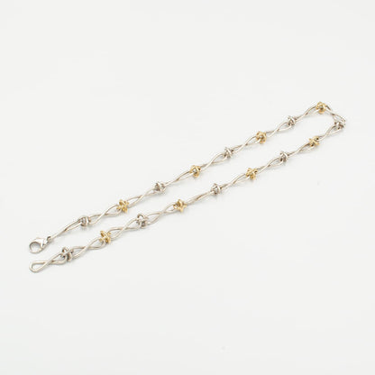ティファニー パロマ・ピカソ インフィニティ X チェーン ネックレス 50.5cm シルバー 18K コンビ