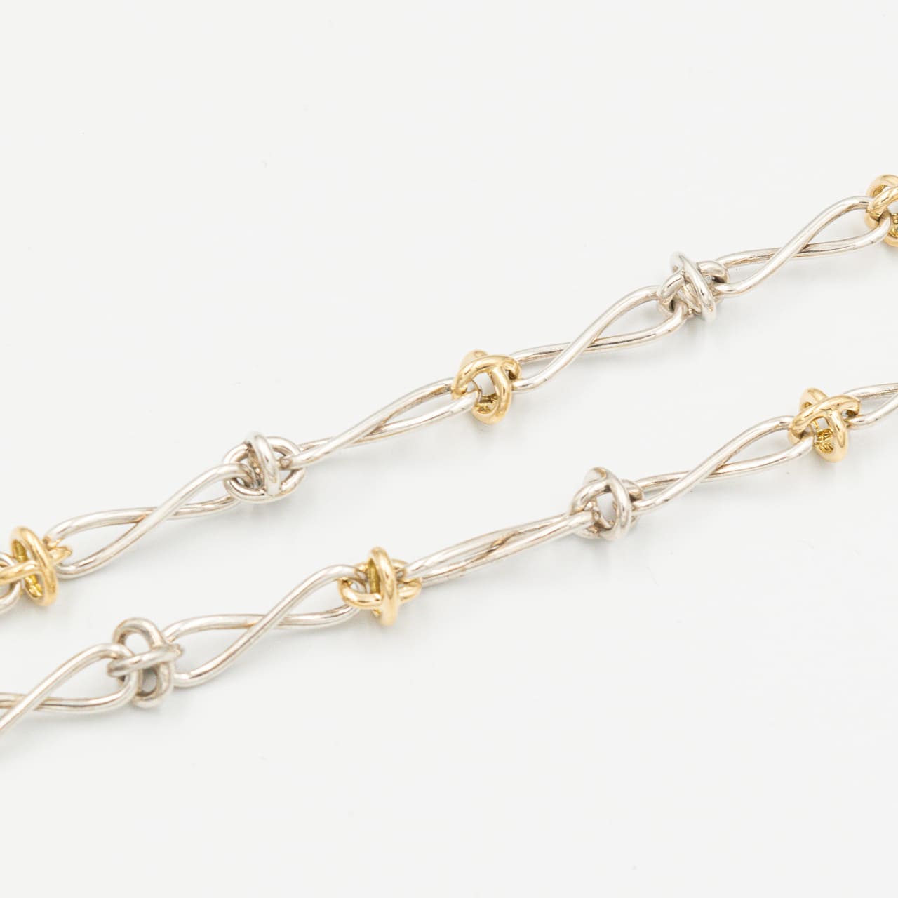 ティファニー パロマ・ピカソ インフィニティ X チェーン ネックレス 50.5cm シルバー 18K コンビ