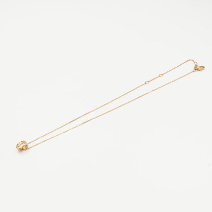 グッチ アイコン アモール ダイヤ ネックレス 48.3cm 18K PG