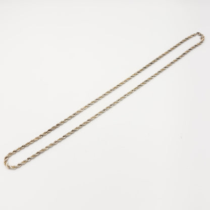 ヴィンテージ ティファニー シック ツイスト ロープ ロング ネックレス 77cm シルバー 18K コンビ 1990's