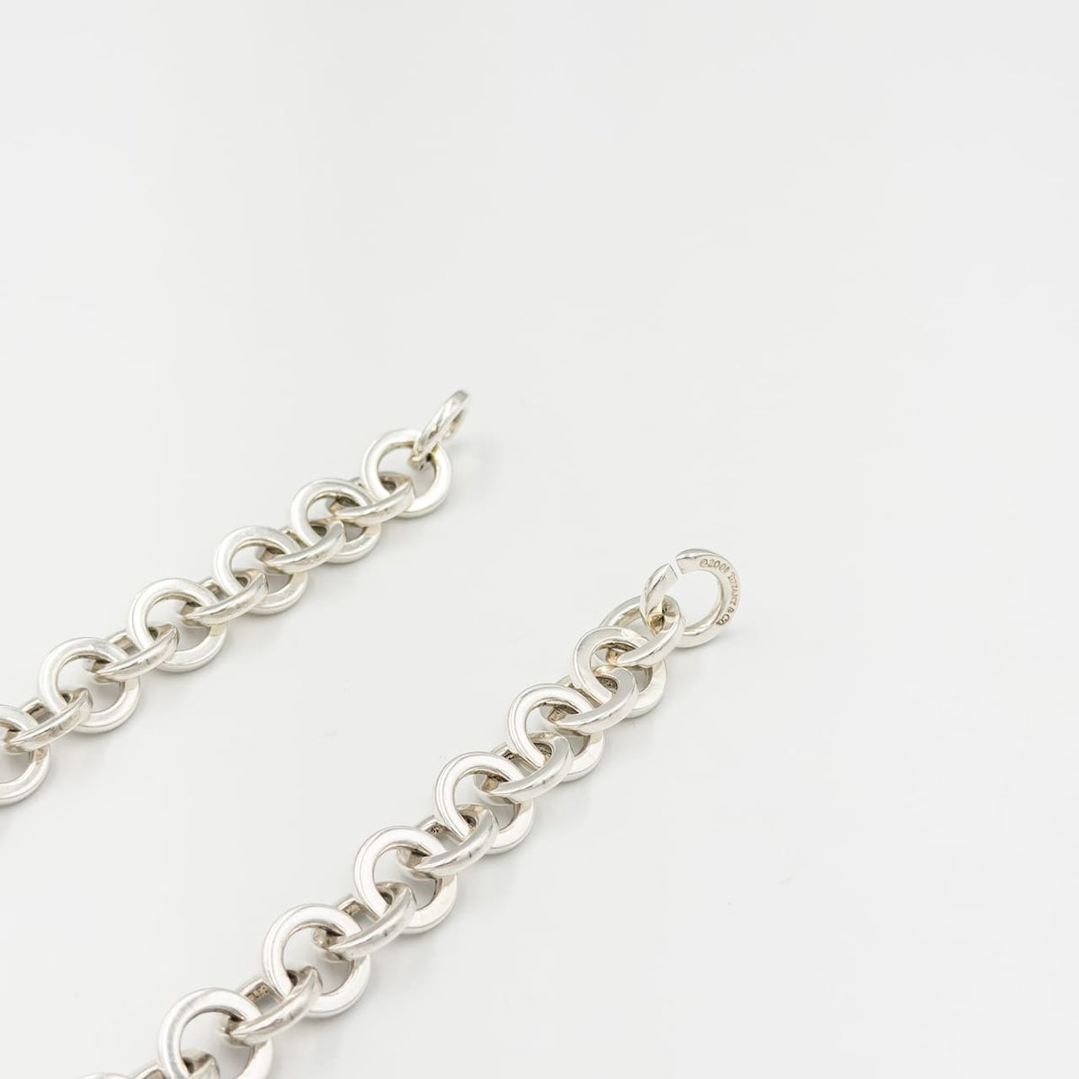 ヴィンテージ ティファニー サークルリンク ネックレス 41.5cm シルバー 18K コンビ 2000's