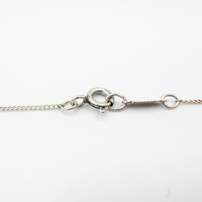 ヴィンテージ ティファニー ハート リボン ボウ ネックレス 47cm シルバー 18K コンビ 1990's