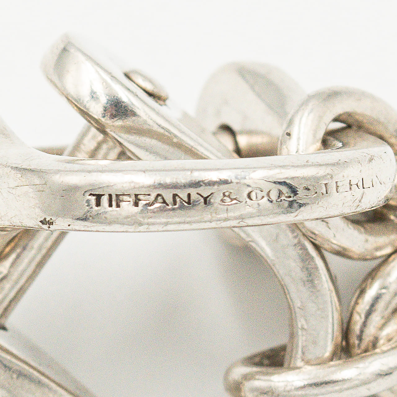 ティファニー ダブル シャックル キーリング