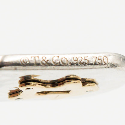 ティファニー カデナ パドロック ペンダントトップ シルバー 18K コンビ