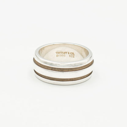 ティファニー アトラス リブド リング グルーブド ダブルライン