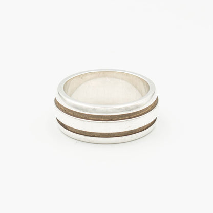 ティファニー アトラス リブド リング グルーブド ダブルライン