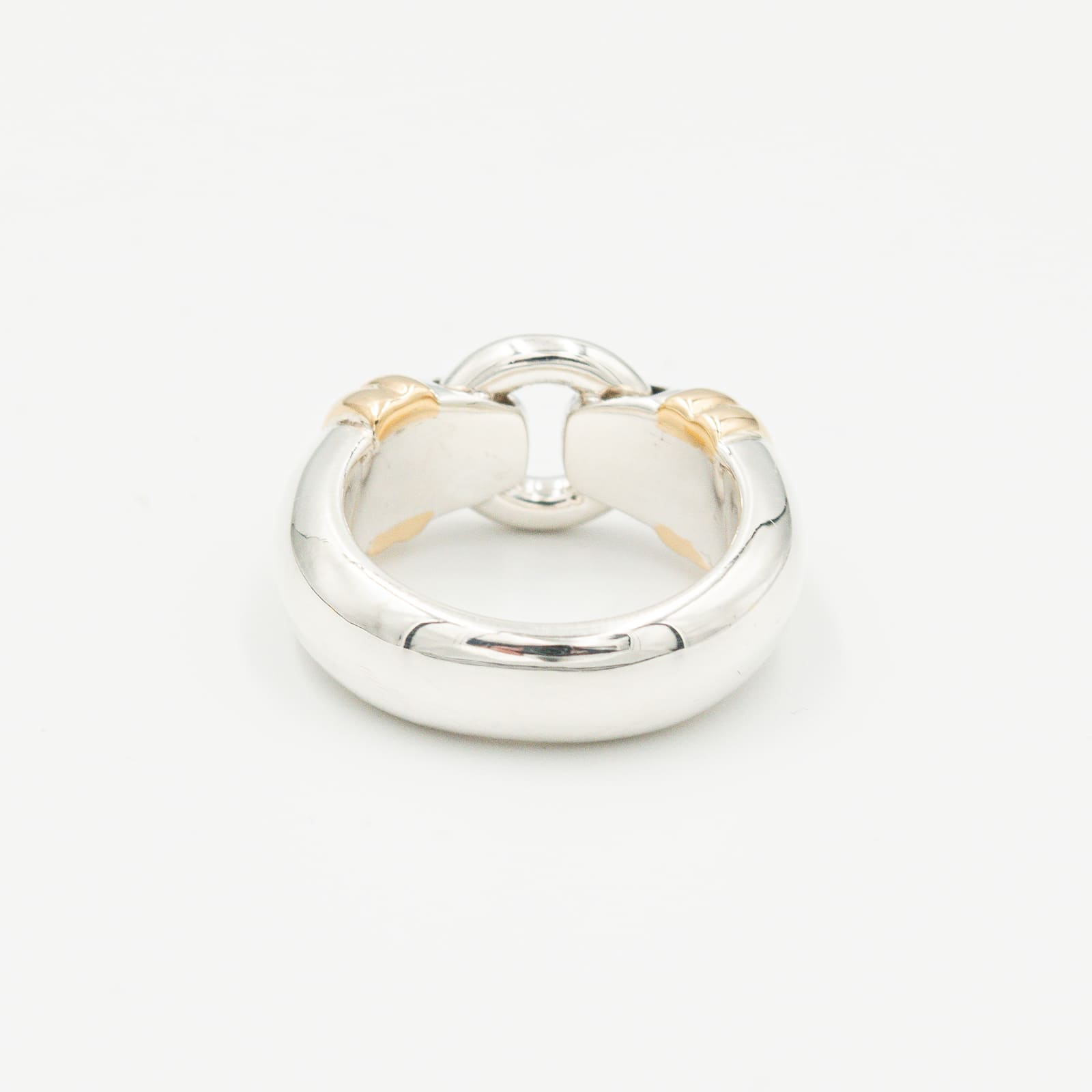 ヴィンテージ ティファニー バックル リング シルバー 18K コンビ 1990's