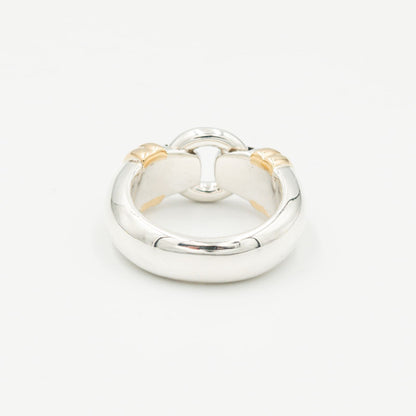 ヴィンテージ ティファニー バックル リング シルバー 18K コンビ 1990's