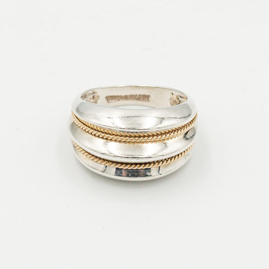 ティファニー ダブルロープ コンビ リング