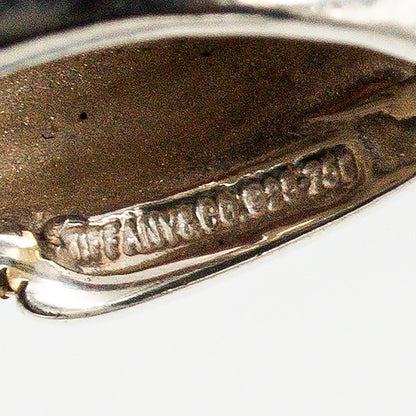 ヴィンテージ ティファニー ツイストロープ スワール リング シルバー 18K コンビ 1990's 刻印