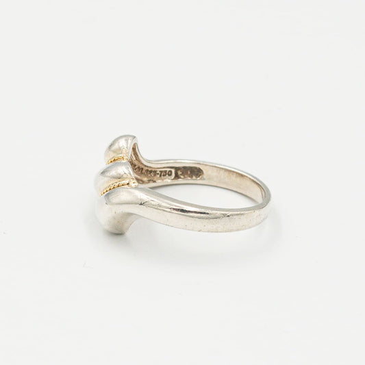 ティファニー ダブルロープ ツイスト コンビ リング