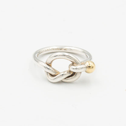 ヴィンテージ ティファニー ラブノット リング シルバー 18K コンビ 1990's