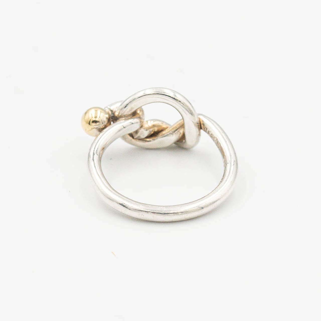 ヴィンテージ ティファニー ラブノット リング シルバー 18K コンビ 1990's