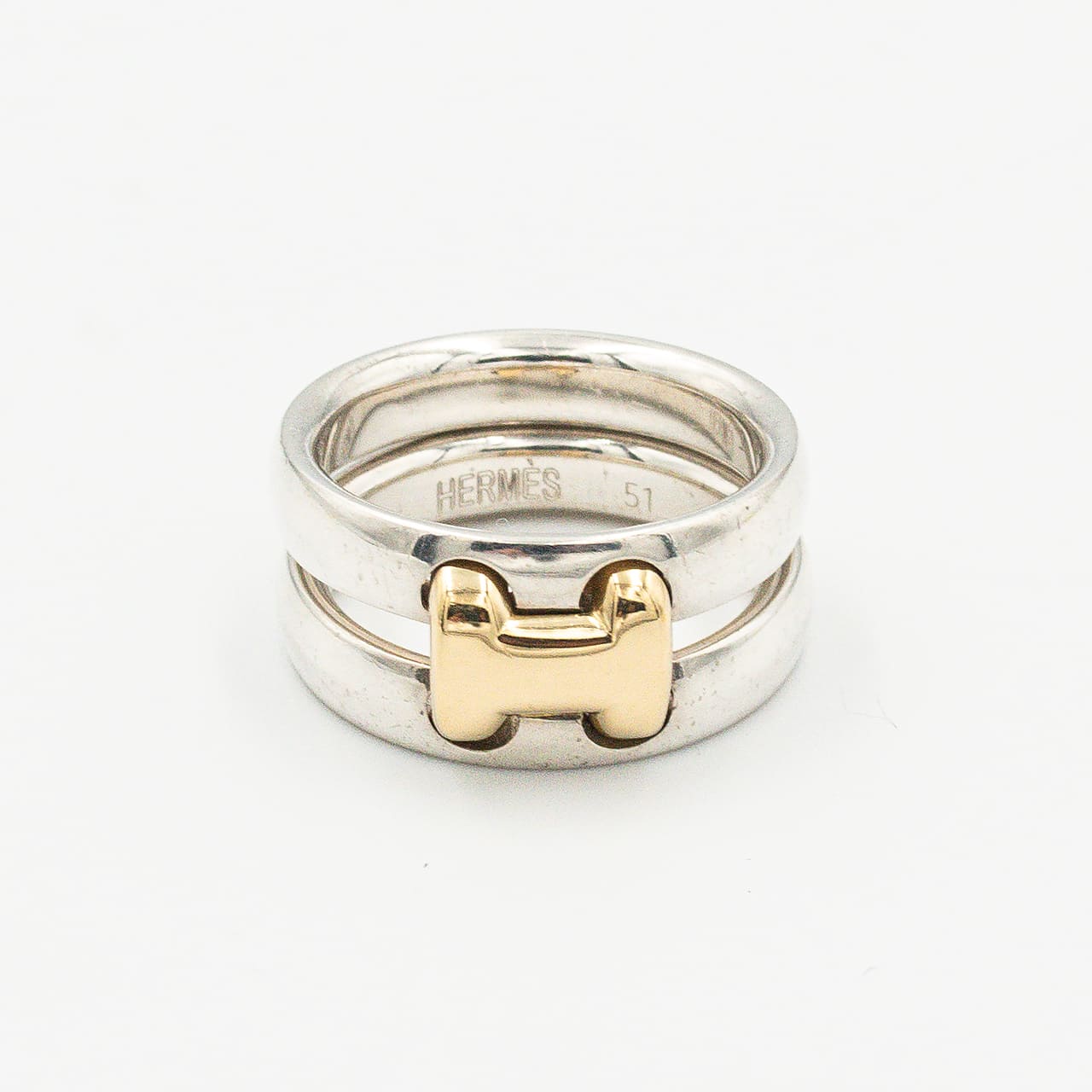 エルメス オランプ リング シルバー 18K コンビ