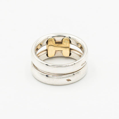 エルメス オランプ リング シルバー 18K コンビ