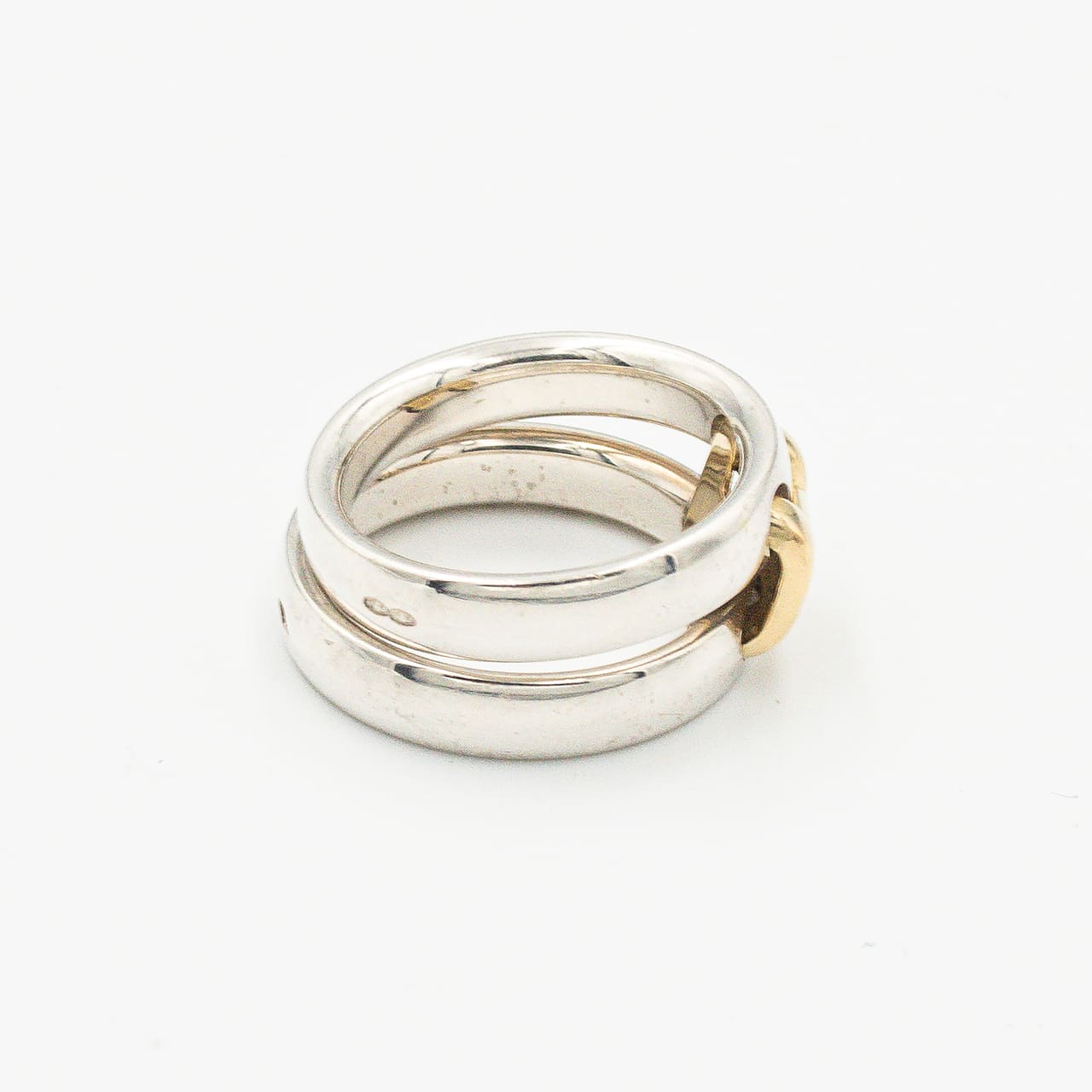 エルメス オランプ リング シルバー 18K コンビ