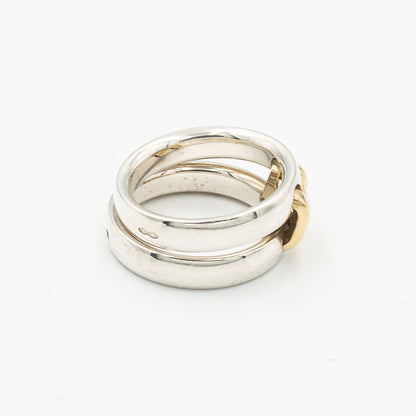 エルメス オランプ リング シルバー 18K コンビ