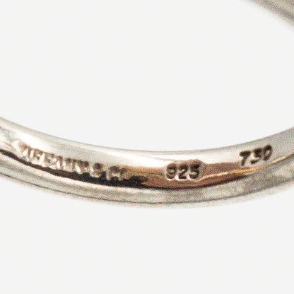 ヴィンテージ ティファニー バンドウィズ 2ワイヤー リング 11号 シルバー 18K コンビ 1990's