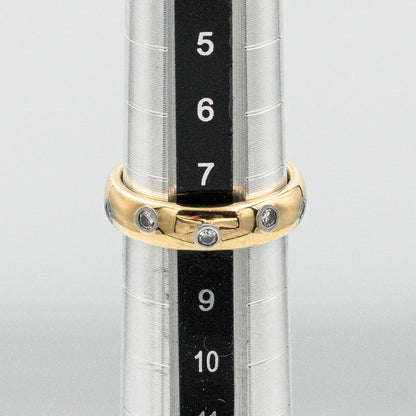 ヴィンテージ ティファニー ドッツ リング 8号 18K Pt950 ダイヤモンド