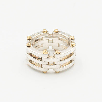 ティファニー ゲートリンク リング 13号 シルバー 18K コンビ