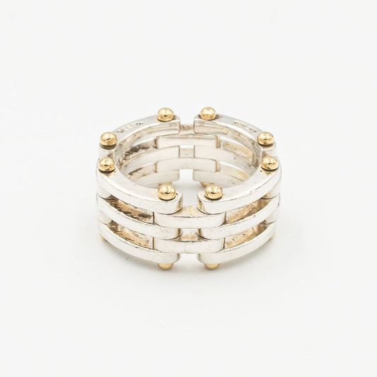 ティファニー ゲートリンク リング 13号 シルバー 18K コンビ