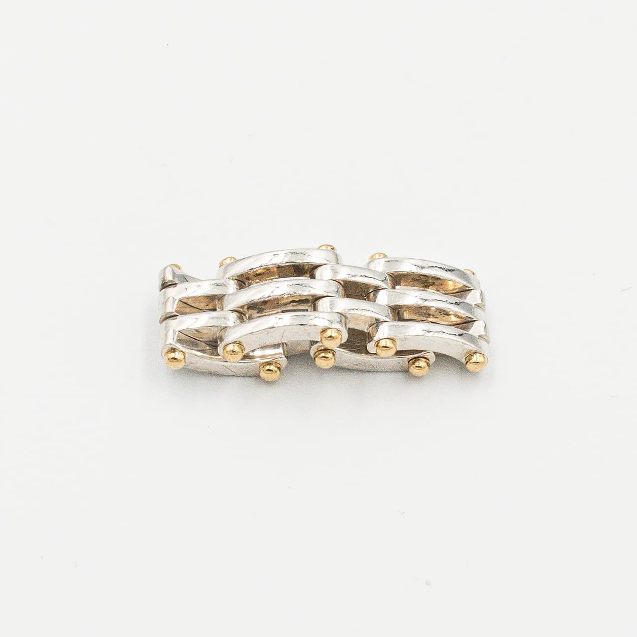 ティファニー ゲートリンク リング 13号 シルバー 18K コンビ
