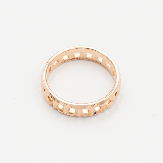 ティファニー Tトゥルー ワイド リング 21号 18K PG