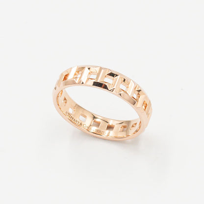 ティファニー Tトゥルー ワイド リング 21号 18K PG