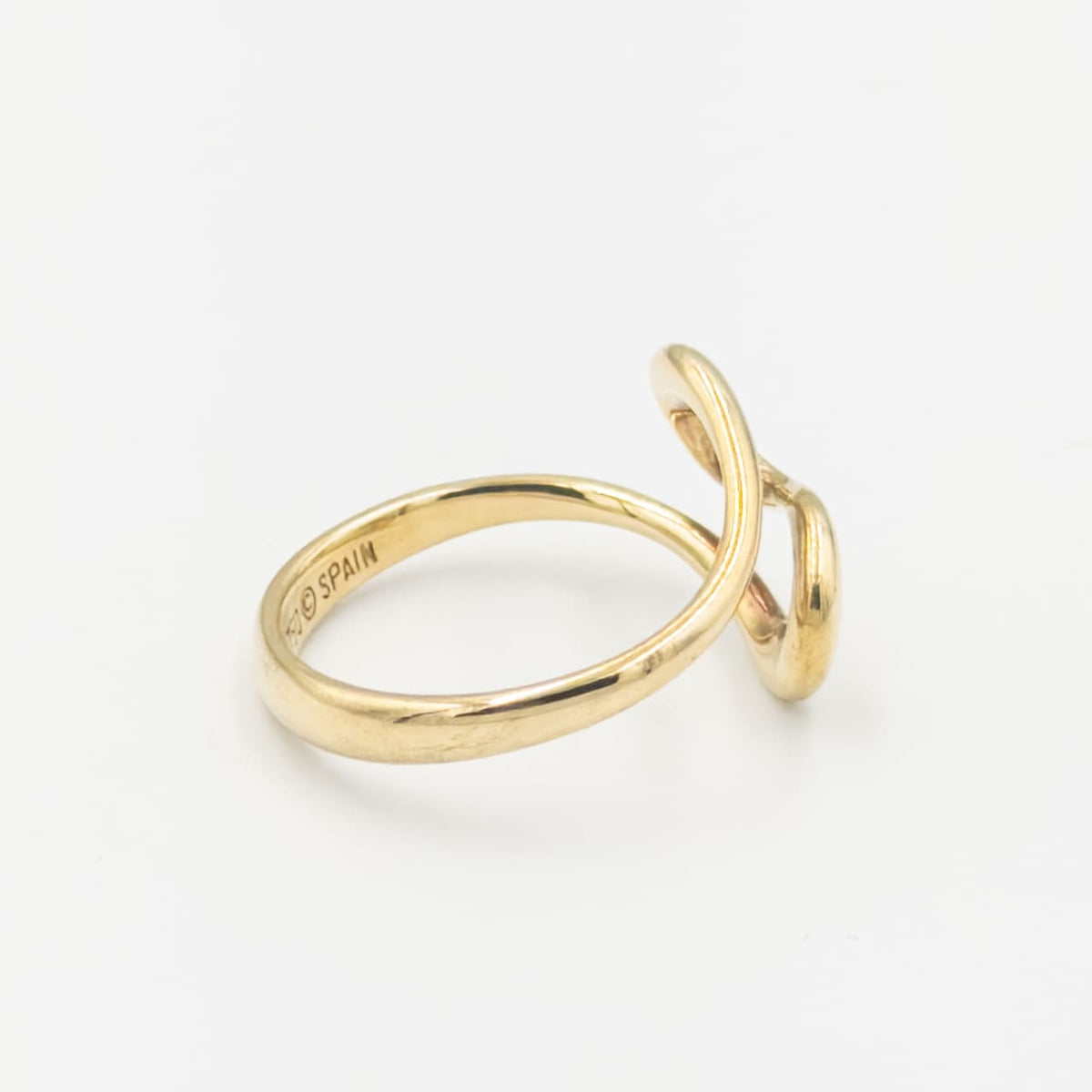 ヴィンテージ ティファニー エルサ・ぺレッティ オープンウェーブ リング 8号 18K