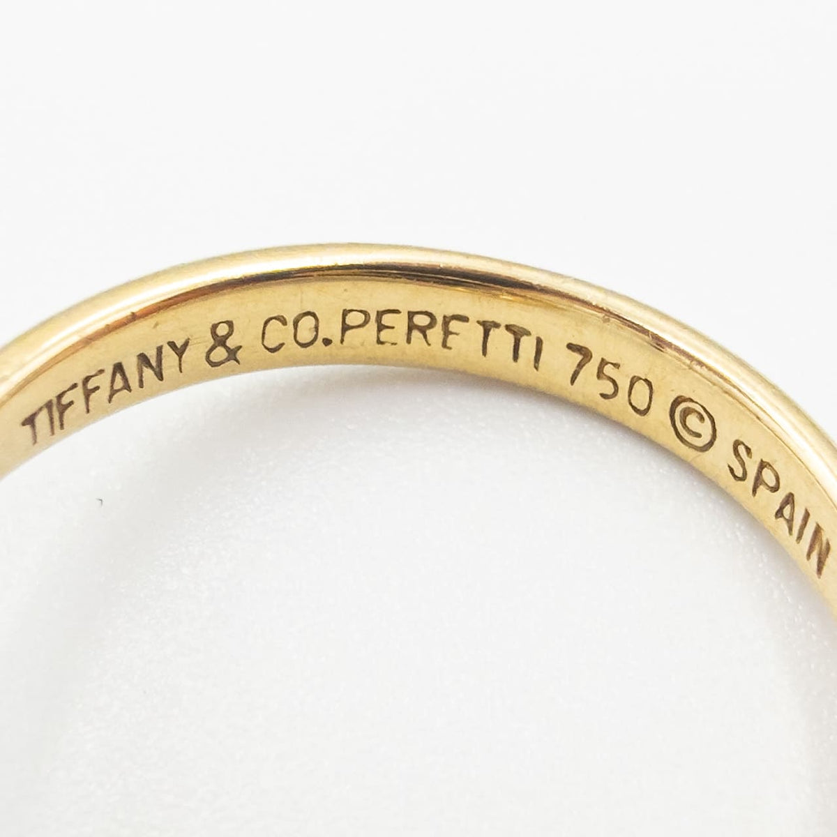 ヴィンテージ ティファニー エルサ・ぺレッティ オープンウェーブ リング 8号 18K