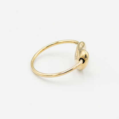 ティファニー エルサ・ぺレッティ ビーン リング 8号 18K YG